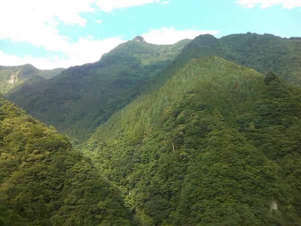 天然水が創られる山々