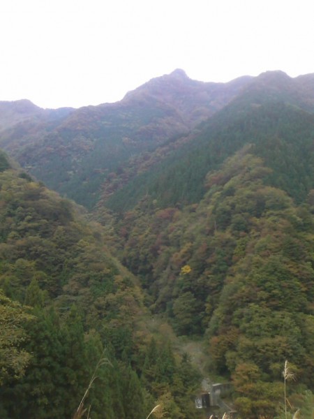 天然水が創られる山々の紅葉