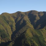 天然水が創られる山々の紅葉