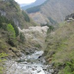 天然水が創られる山々の春