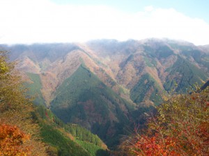 天然水が創られる山々