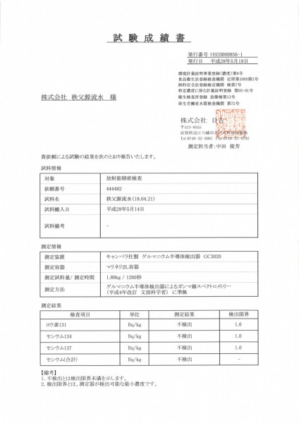 ４月源流水