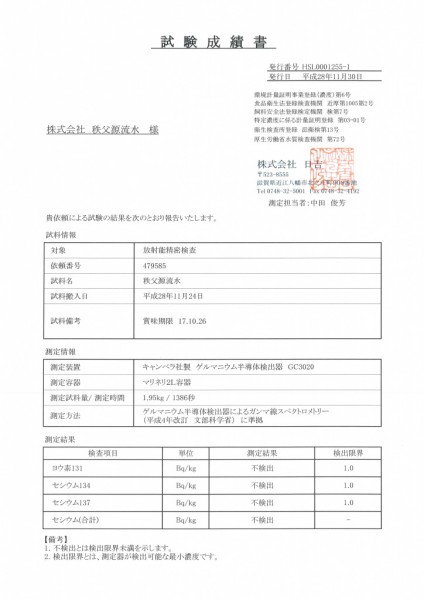 秩父源流水